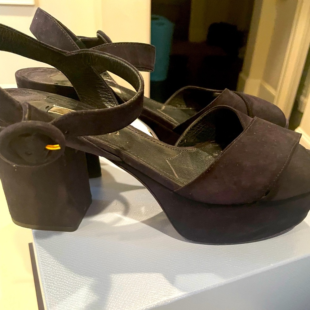 Black Prada platforms! Size 40.